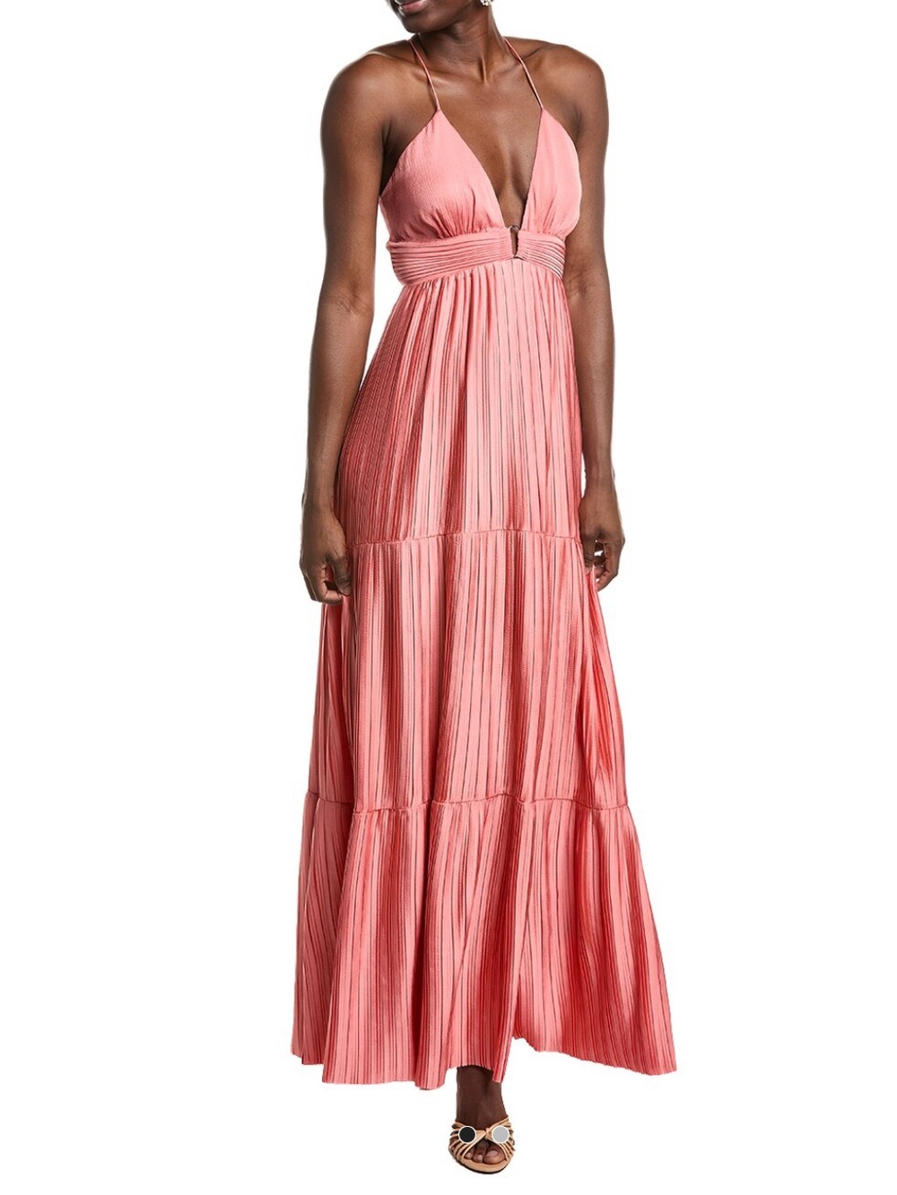 ba&sh Wasta Maxi Dress Peach Size 0 NWT